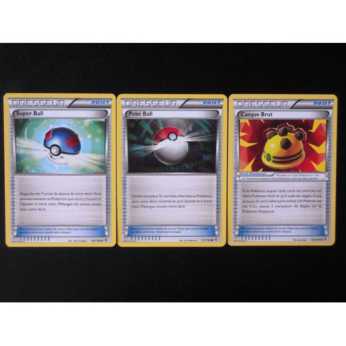Frontières Franchies - Super Ball (129) + Poké Ball (131) + Casque Brut (133/149)