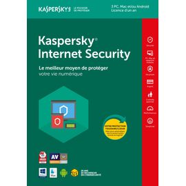 Kaspersky Internet Security 2018 3 Postes / 1 An / "Version Dématérialisée"