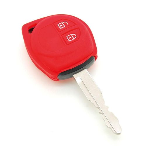 Housse De Clé En Silicone Pour Suzuki Swift Rouge