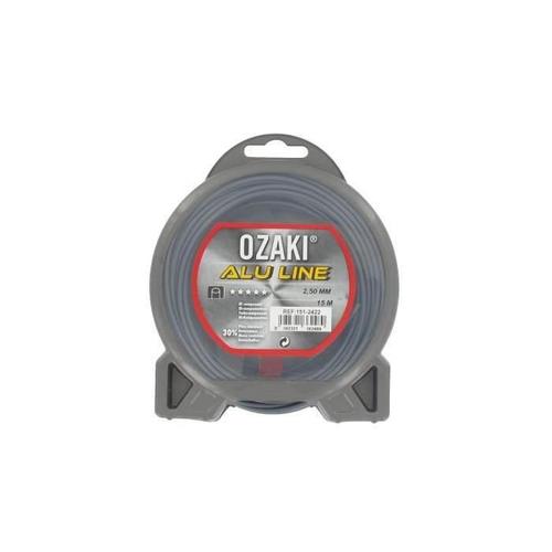 JARDIN PRATIQUE Fil nylon alu line OZAKI pour débroussailleuse - Ø 2.5 mm - L 15 m