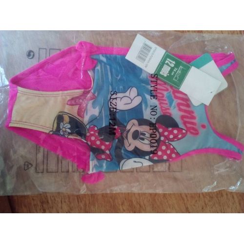 Maillot De Bain Disney Polyester 12 Mois Rose