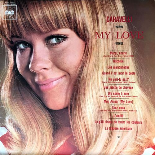 Caravelli - Disque Vinyle Lp 33 Tours - Cbs 62669 - "My Love" - Merci Chérie, Michelle, Les Marionnettes, Quand Il Est Mort Le Poète, Une Mèche De Cheveux, Etc