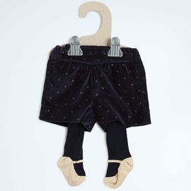 Short En Velours Avec Collants Fantaisie (Kiabi)