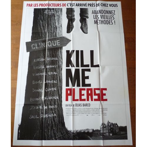 Kill Me Please De Olias Barco Avec Aurélien Recoing, Virginie Efira... - Affiche Originale De Film Format 120 X 160 Cm