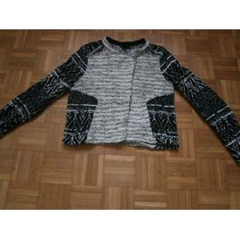 Veste H&m Veste Courte P/N02235870 Coton M Gris Clair