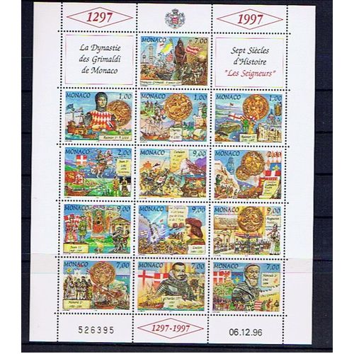 Monaco 700 Ans De La Dynastie En 1997, Neuf**