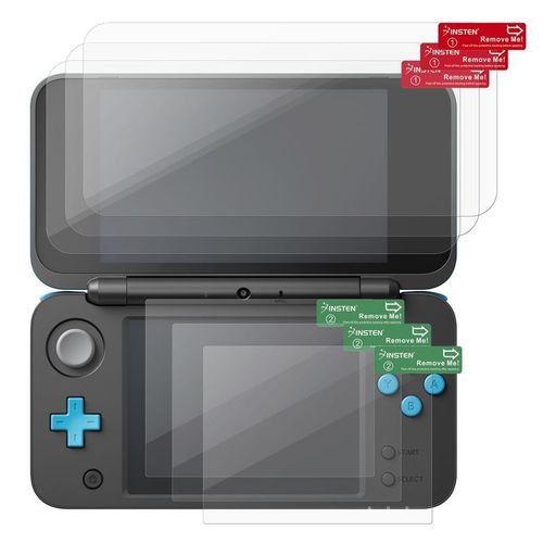 Insten® Pour Nintendo New 2ds Xl : Lot De 3 Films De Protection Protecteur D'écran Transparent Premium [Console Non Incluse ; Non Compatible Avec New 3ds Xl].