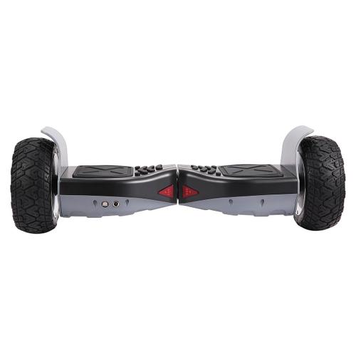 Hoverboard electrique scooter électrique gyropode tout terrain 8.5 ''  hummer tout-terrain avec bluetooth led moteur puissant cadeau iéal bleu  chromé Cool&fun - Conforama