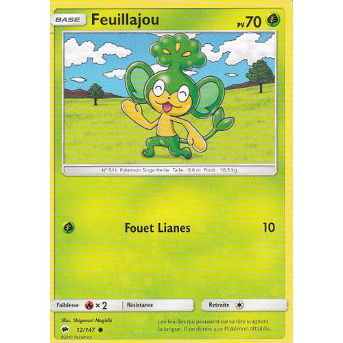 Carte Pokémon - Feuillajou - 12/147 - Ombres Ardentes