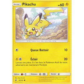 Carte Pokémon - Pikachu - 40/147 - Ombres Ardentes