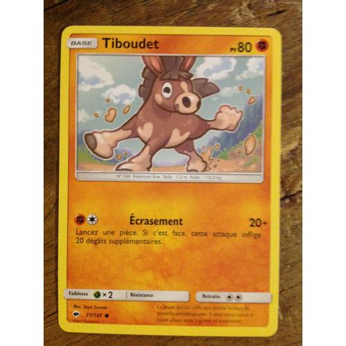 Carte Pokémon - Tiboudet - 77/147 - Ombres Ardentes