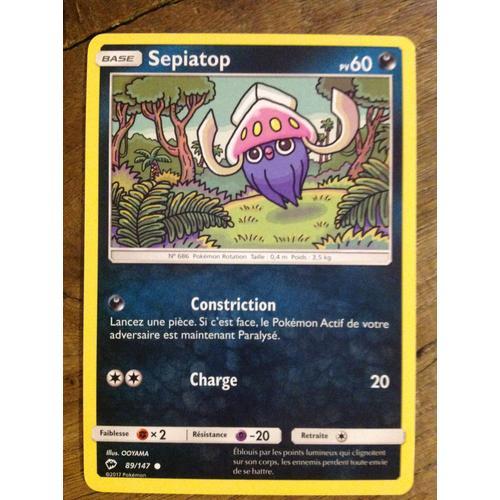 Carte Pokémon - Sepiatop - 89/147 - Ombres Ardentes