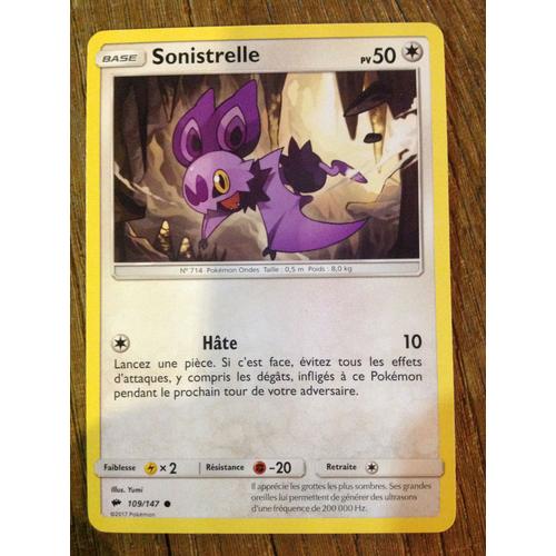 Carte Pokémon - Sonistrelle - 109/147 - Ombres Ardentes