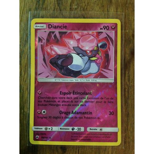 Diancie Reverse 94/147 Soleil Et Lune Ombres Ardentes