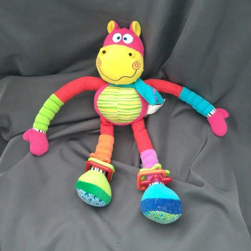 Doudou Jouet Rhinocéros Bébé Confort 52 Cm Avec Anneaux Aux Jambes