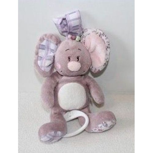 Souris Nina Peluche Doudou Musicale Noukies