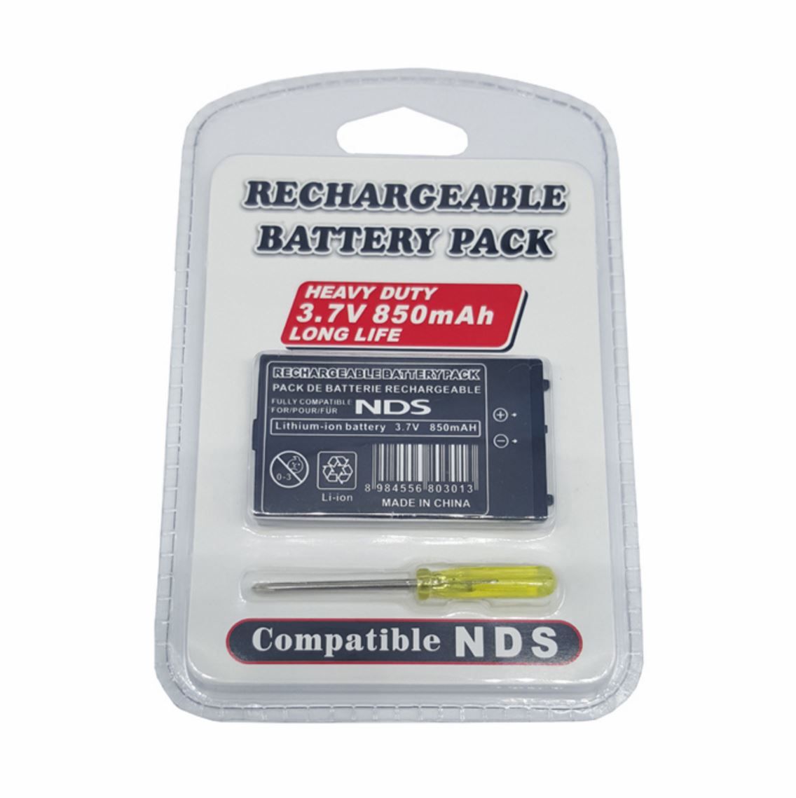 Batterie Pour Nintendo Ds - 850 Mah 3,7 V + Tournevis - Ntr-003