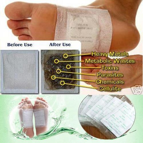 100 Detox Foot Pads Patch Detoxify Remove Toxins Patches with Adhesive Keeping Fit Health Care Weight Loss Stress Relief/Angelgo