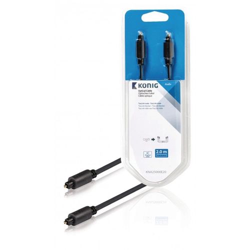 Câble audio numérique Toslink M - M Toslink Mâle - Toslink Mâle 2.00 m Anthracite