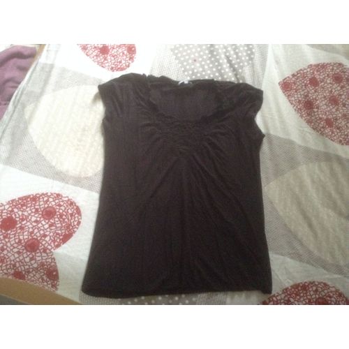 T-Shirt 3 Suisses Elasthanne 46-48 Noir