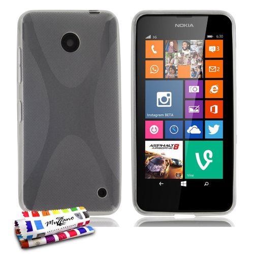 Coque Souple Nokia Lumia 630 635 Transparent " Le X " Ultra-Slim (B28)