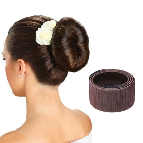 Accessoire De Coiffure Pour Réaliser Des Chignons Facilement - Chignon Facile - Magic Bun - Couleur Brun