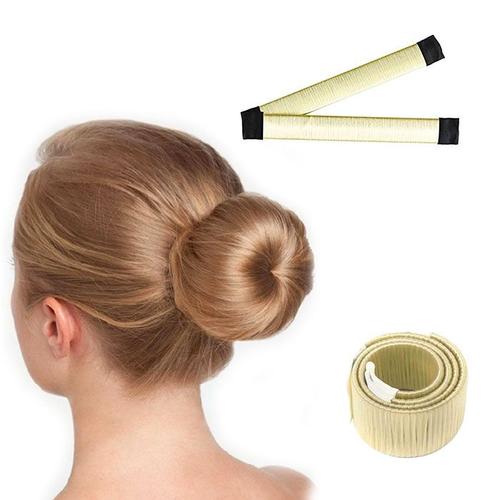 Shop Story - Accessoire De Coiffure Pour Réaliser Des Chignons Facilement - Chignon Facile - Magic Bun - Couleur Blond Beige Crème