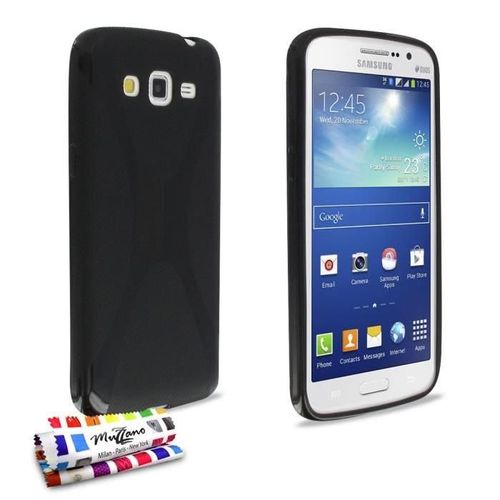 Coque Souple Samsung Galaxy Grand 2 Noir " Le X " Ultra-Slim (B30)