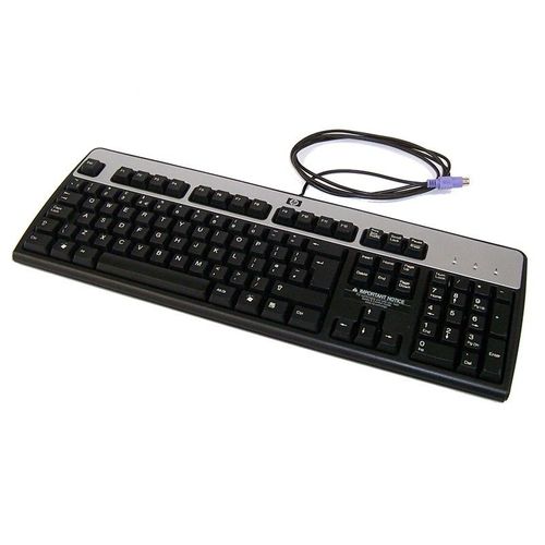 Clavier Azerty Noir Argenté PS/2 HP KB-0316 434820-032 PC Keyboard 104 Touches