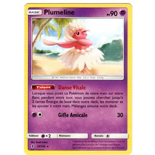 Pokémon - 55/145 - Sl2 - Soleil Et Lune - Gardiens Ascendants - Plumeline - Style Hula - Rare