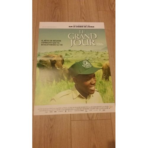 Le Grand Jour Affiche Originale De Cinéma Un Film De Olivier Dazat, Pascal Plisson Avec Nidhi Jha, Albert Ensasi Gonzalez Monteagudo, Deegii Batjargal, Tom Ssekabira 40*60 2015