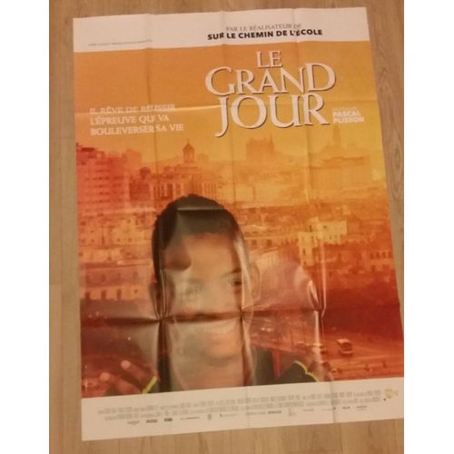 Le Grand Jour Affiche Originale De Cinéma Un Film De Olivier Dazat, Pascal Plisson Avec Nidhi Jha, Albert Ensasi Gonzalez Monteagudo, Deegii Batjargal, Tom Ssekabira 160*120 2015