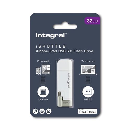 Integral iShuttle - Clé USB - 32 Go - USB 3.0 / Lightning