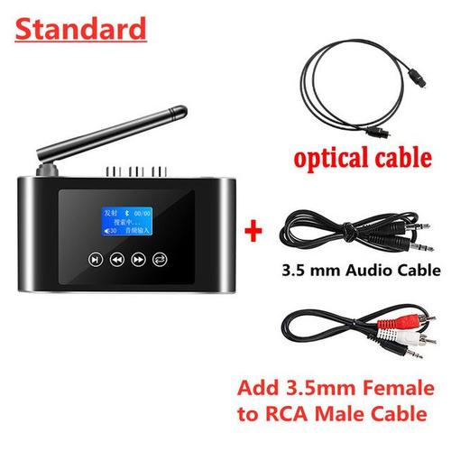 Adaptateur sans fil récepteur Bluetooth transmetteur TV haut-parleur PC convertisseur Audio numérique à analogique Coaxial optique à 3.5mm AUX RCA