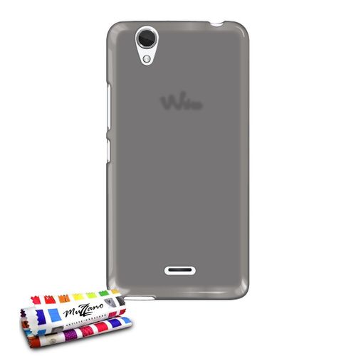 Coque Souple Wiko Birdy Gris " Glossy Hybrid " Ultra-Slim (B33)