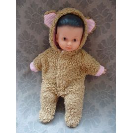 Bebe En Poupee Avec Son Pyjama Ours Vintage 26 Cm Petit Colin