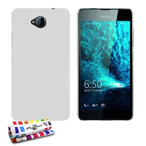 Coque Rigide Nokia Lumia 650 Blanc " Pearls " Ultra-Slim (B35)