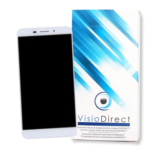 Visiodirect® Ecran Complet Pour Asus Zenfone 3 Laser Zc551kl Z01bda 5.5" Blanc Téléphone Portable Vitre Tactile + Écran Lcd