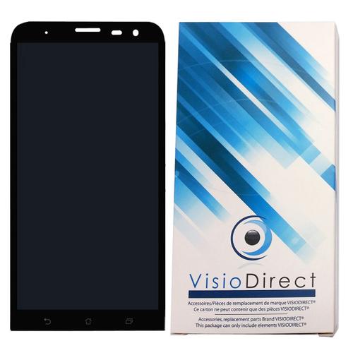 Visiodirect® Ecran Complet Pour Asus Zenfone 2 Laser Ze600kl Z00md 6" Noir Téléphone Portable Vitre Tactile + Écran Lcd
