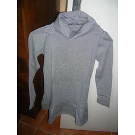 Robe Zara Kids Col Roulé Manches Longues Coton 9/10 Ans Multicolore