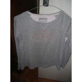 T-Shirt Creeks Manches Longues Coton 14 Ans Gris