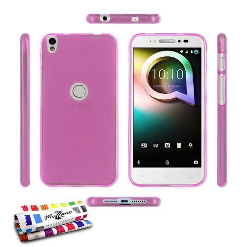 Coque Souple Alcatel Shine Lite Rose " Glossy Hybrid " Ultra-Slim (B38)
