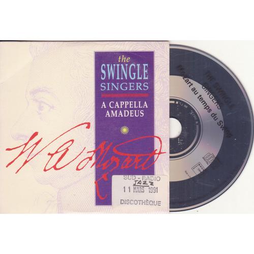 Cd Single Collector The Swingle Singers "A Cappella Amadeus" 1er Mvt 40ème Symphonie / Marche Turq