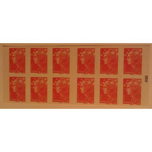 Carnet 12 Timbres Marianne De Beaujard Tvp Yvert Et Tellier N°4197 C12 Livre Des Timbres 2009 Neuf Non Plié