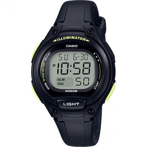 Montre Casio Mixte Chrono Résine Noir Lw203-1bvef Sport