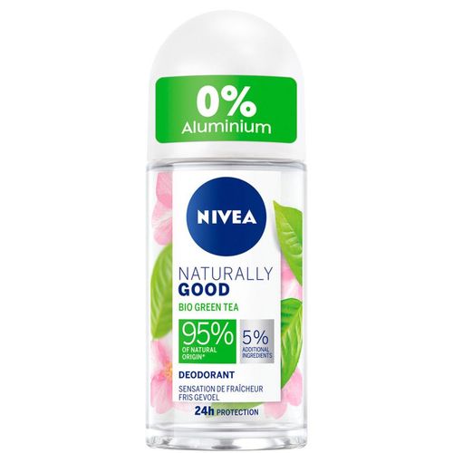 Pack De 3 - Nivea - Déodorant Bille Femme Green Tea Bio Naturally Good 50ml 