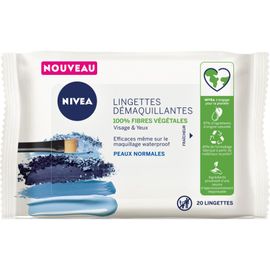 Pack De 3 - Nivea - Lingettes Démaquillantes Fraîcheur Peaux Normales À Mixtes 20 Pièces 