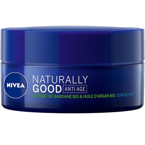 Pack De 2 - Soin Visage Nuit Anti-Âge Nivea Extrait De Bardane Bio & Huile D'argan Tous Types De Peaux Naturally Good 50ml 