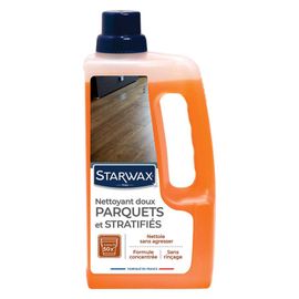 Pack de 2 - Starwax - Nettoyant Doux Concentre Tous Parquets Et Sols Stratifies 1L