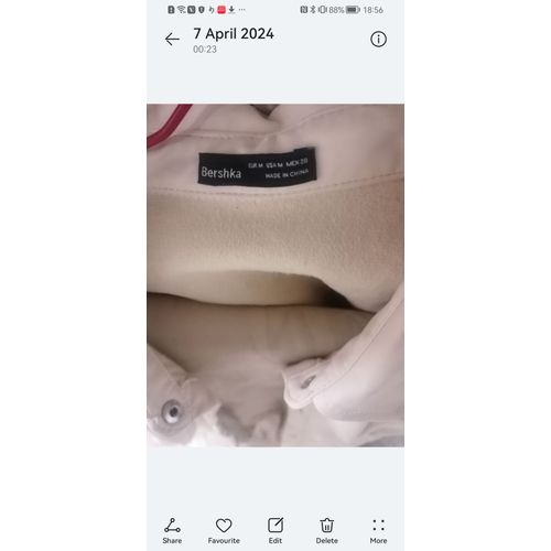 Tailleur Pour Femme Veste Courte Et Pantalon Long En Cuir Blanc Taille S 38marque Bershka En Parfait Etat